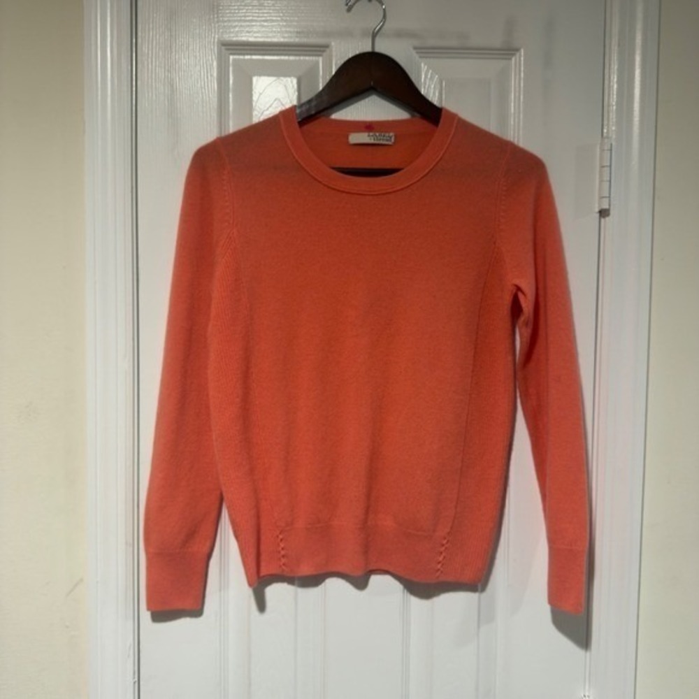 Label‎ + Thread Core Cashmere Crew Coral Sweater Soft Luxe Minimal Small Medium